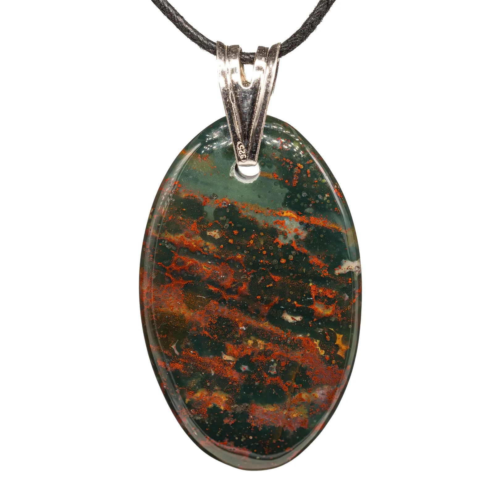 Pendentif Héliotrope argent - pendentif-argent-heliotrope-hjspd1 - CRISTAL SOURCES