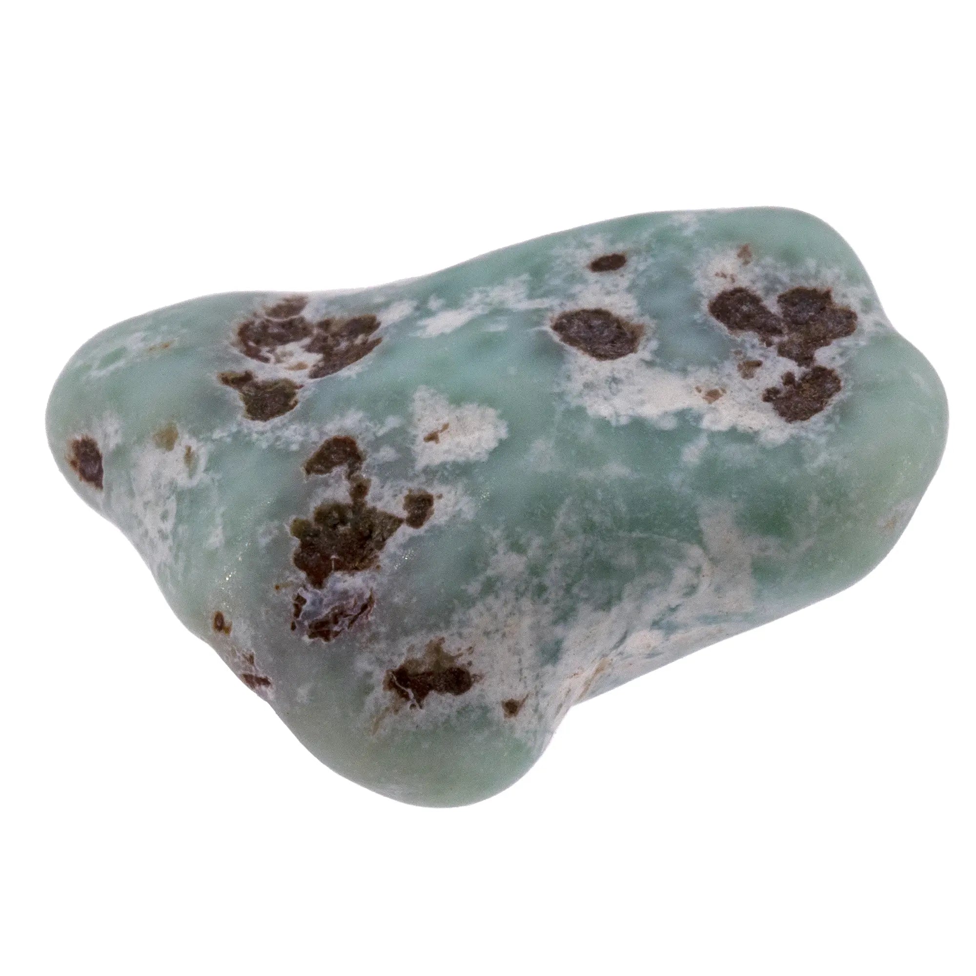 Pierre roulée - Larimar - République Dominicaine - 1.5 à 2 cm - larimar-roule-larpr0 - CRISTAL SOURCES