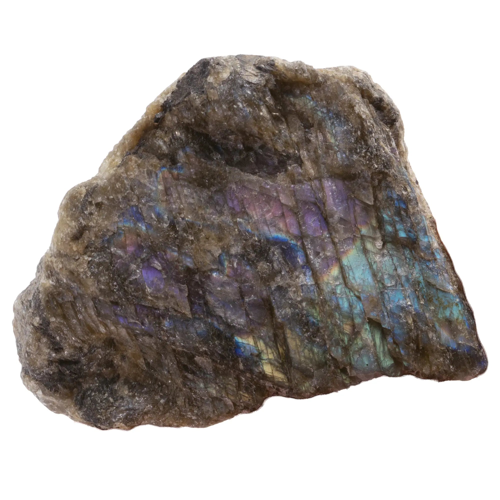 Labradorite - pierre brute - 4 à 5 cm - Madagascar - labradorite-brute-madagascar-lb9 - CRISTAL SOURCES