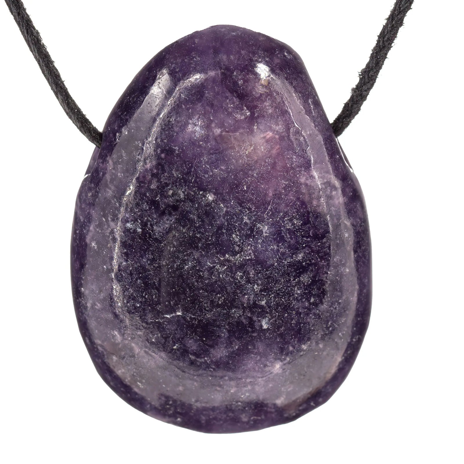 Pendentif lépidolite - pierre percée - pendentif-lepidolite-percee-leppc1 - CRISTAL SOURCES