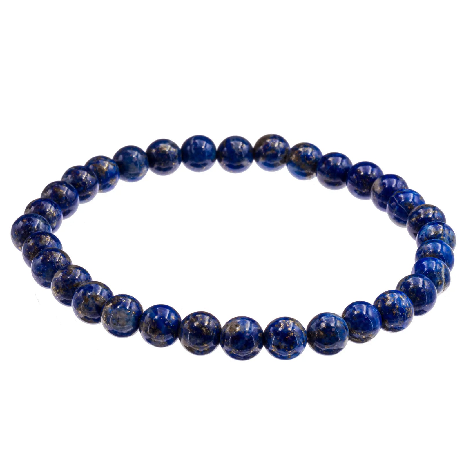Bracelet Lapis-lazuli perle ronde 6mm - CRISTAL SOURCES