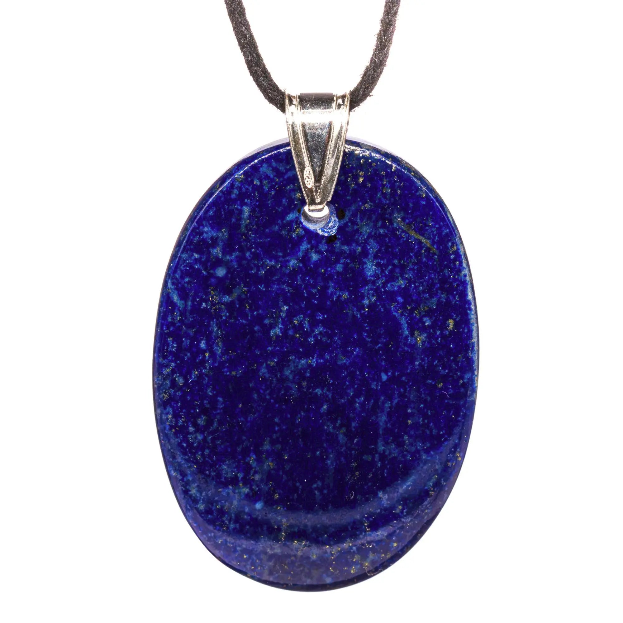 Pendentif Lapis lazuli argent - ovale - 7 gr - pendentif-argent-lapis-lazuli-cs-rectangle-llpd3 - CRISTAL SOURCES