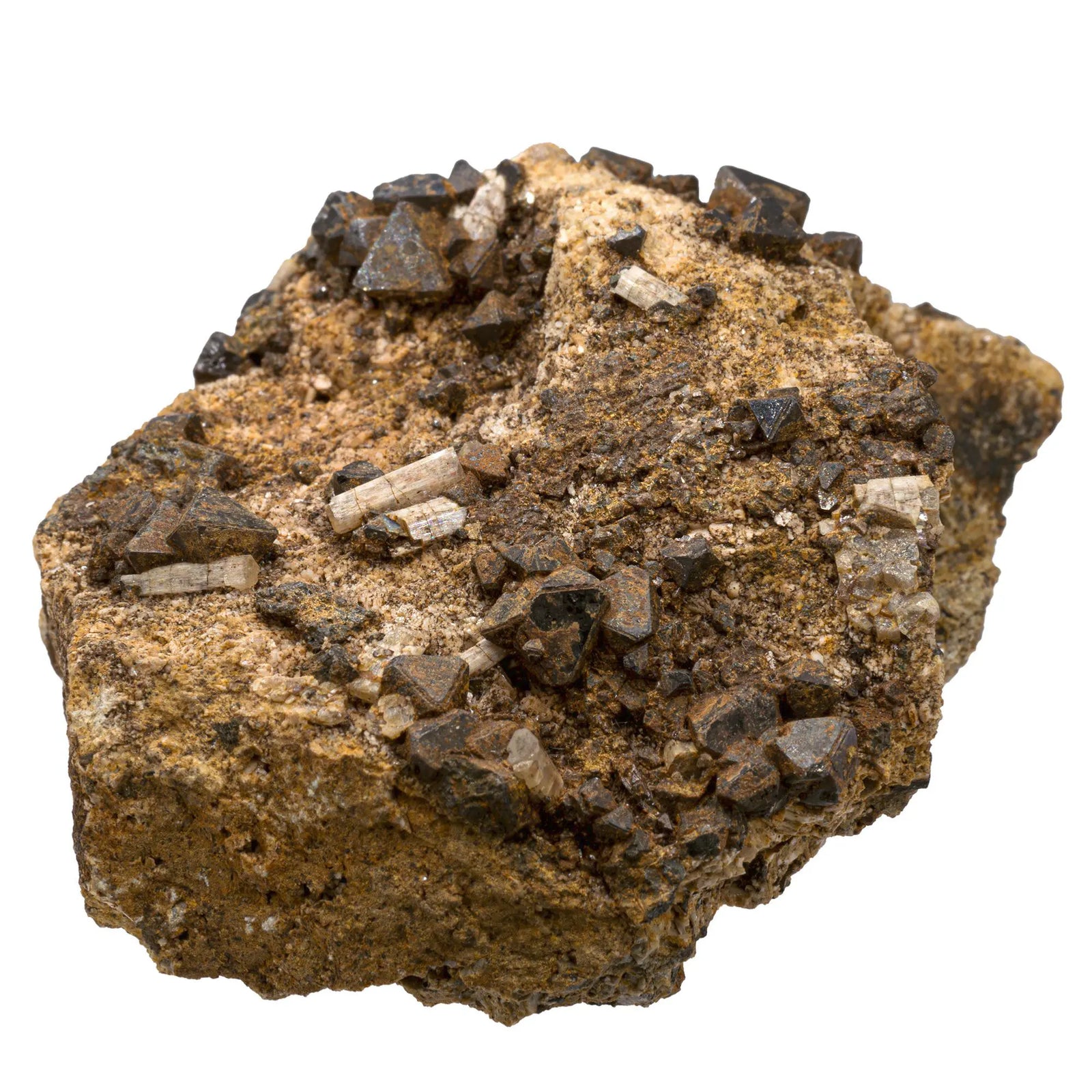 Magnétite brute - apatite - feldspath - Maroc - 191gr - magnetite-apatite-feldspath-brut-maroc-191gr-magt7 - CRISTAL SOURCES