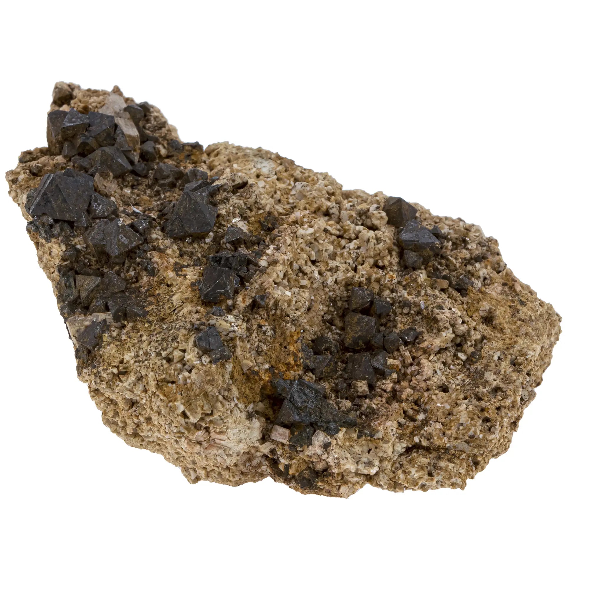 Magnétite brute - apatite - feldspath - Maroc - 273gr - CRISTAL SOURCES