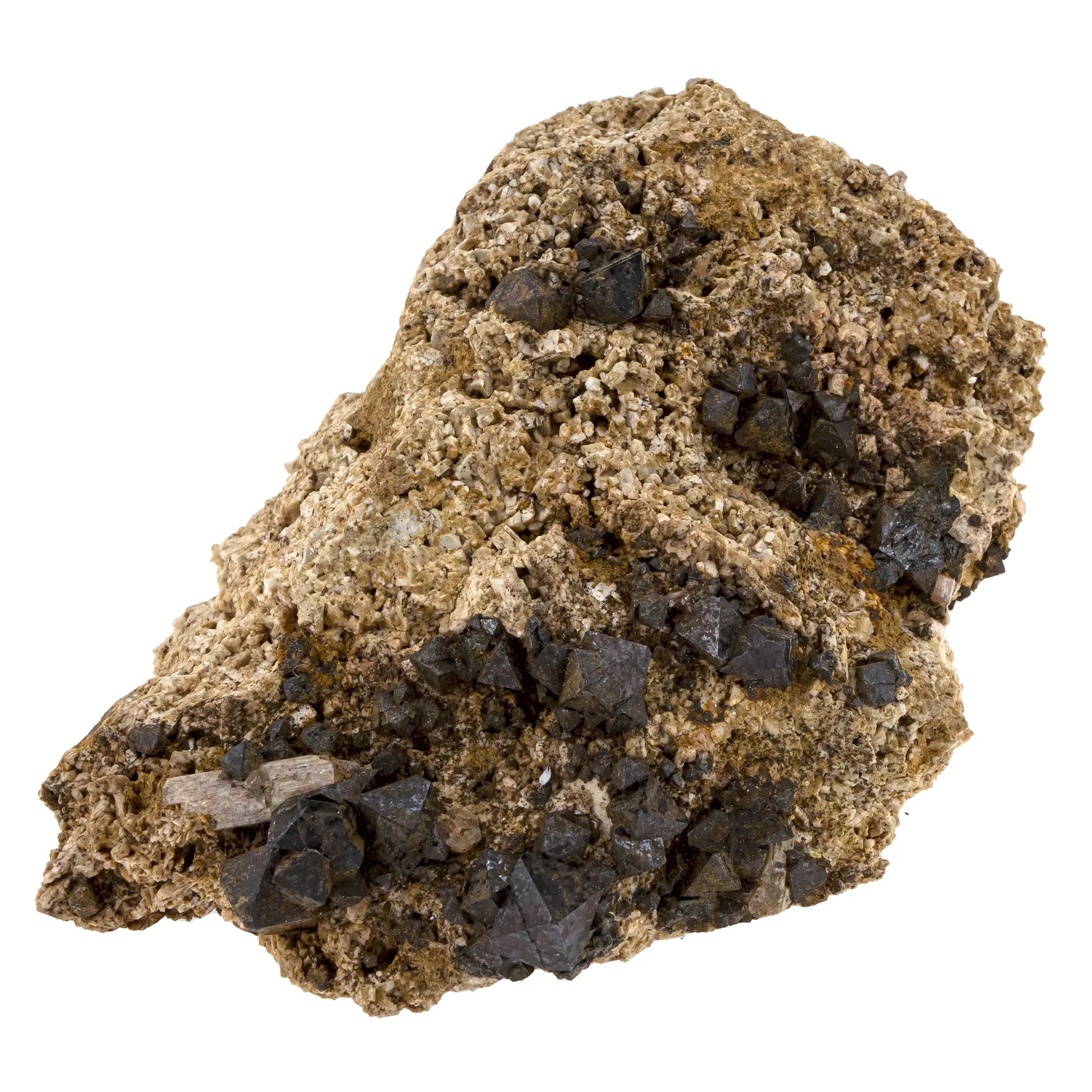 Magnétite brute - apatite - feldspath - Maroc - 273gr - CRISTAL SOURCES