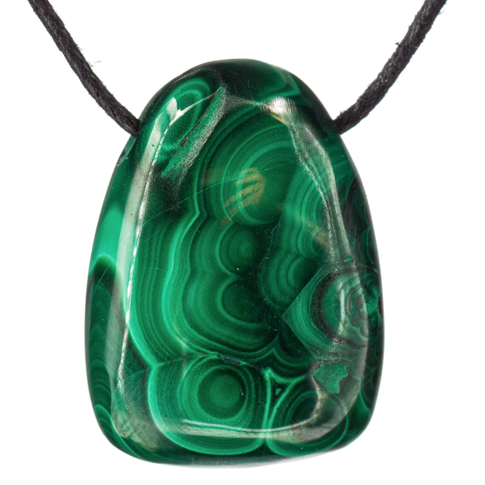 Pendentif Malachite - pierre percée - pendentif-malachite-percee-malapc0 - CRISTAL SOURCES