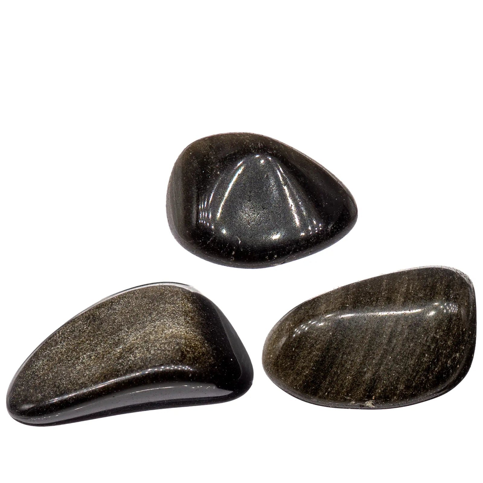 Pierre roulée - Obsidienne dorée - Mexique- 2 à 3 cm - obsidienne-doree-roulee-obdpr0 - CRISTAL SOURCES