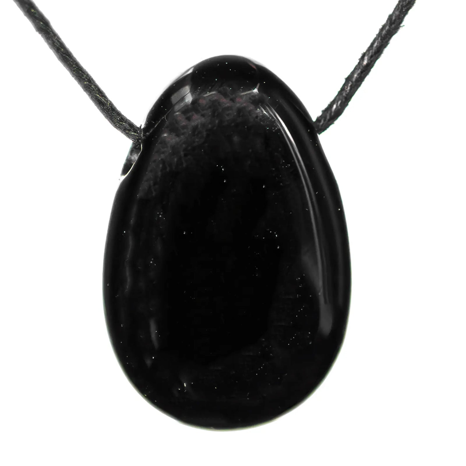 Pendentif Obsidienne noire - pierre percée - pendentif-obsidienne-noire-percee-obnpc1 - CRISTAL SOURCES