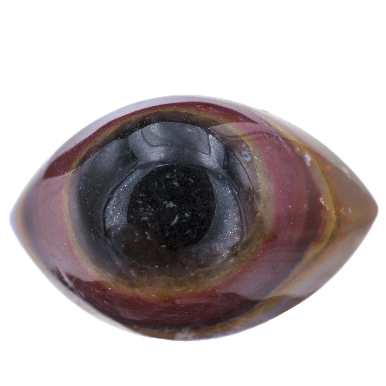 Oeil de Shiva - œil brun iris noir - Inde - 2 à 3 cm - CRISTAL SOURCES