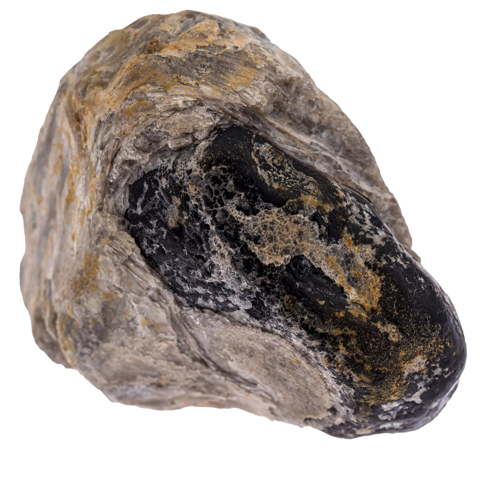Obsidienne larme d'apache 1 nodules sur perlite - Arizona - obsidienne-larme-apache-brute-arizona-usa-ola7 - CRISTAL SOURCES