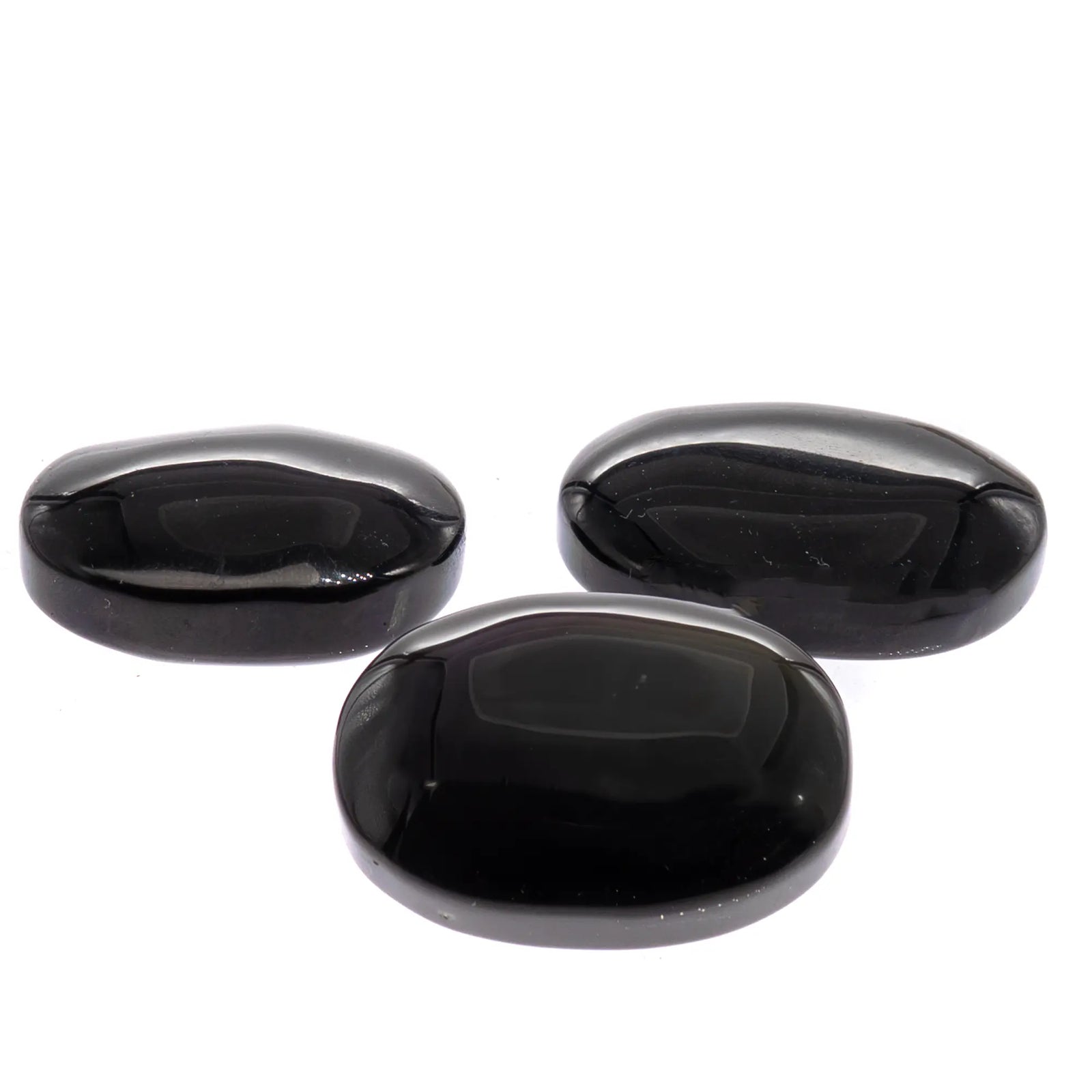 Oeil céleste obsidienne galet poli - Mexique - 4 à 5 cm