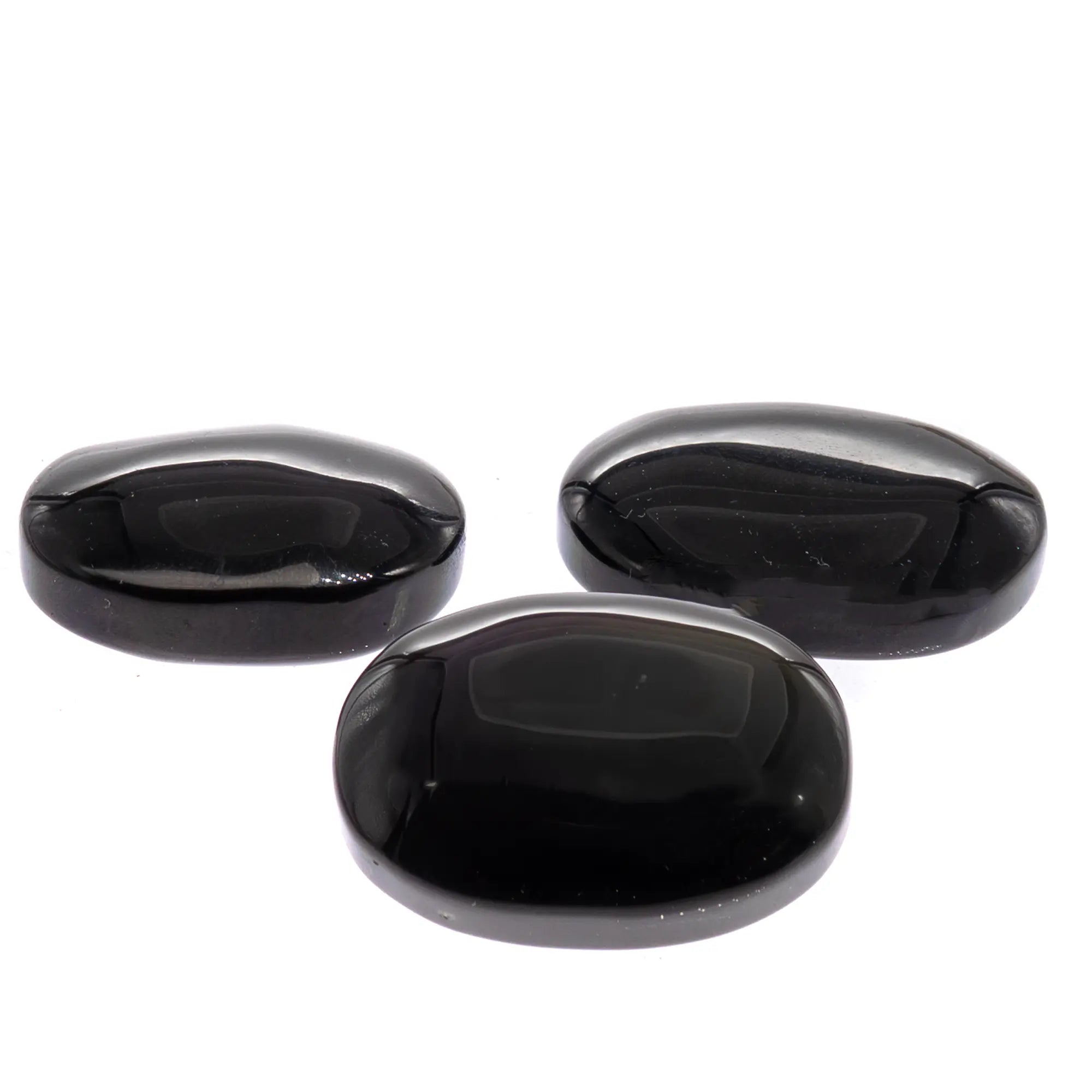 Oeil céleste obsidienne galet poli - Mexique - 4 à 5 cm