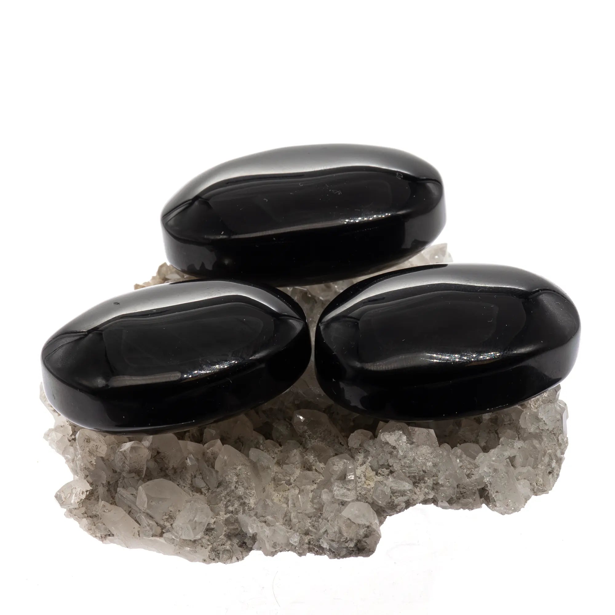 Oeil céleste obsidienne galet poli - Mexique - 4 à 5 cm
