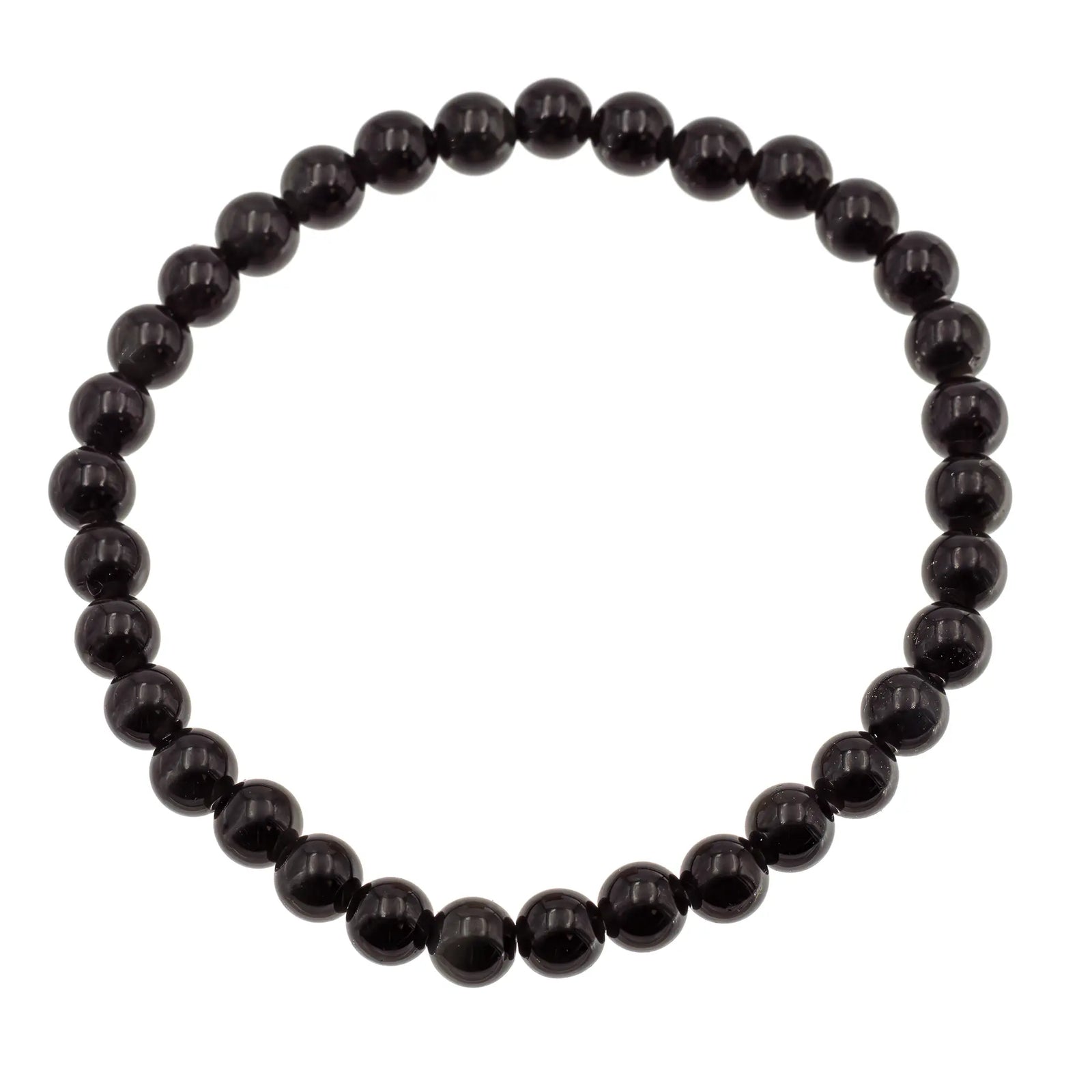 Bracelet Obsidienne oeil céleste perle ronde 6mm - CRISTAL SOURCES