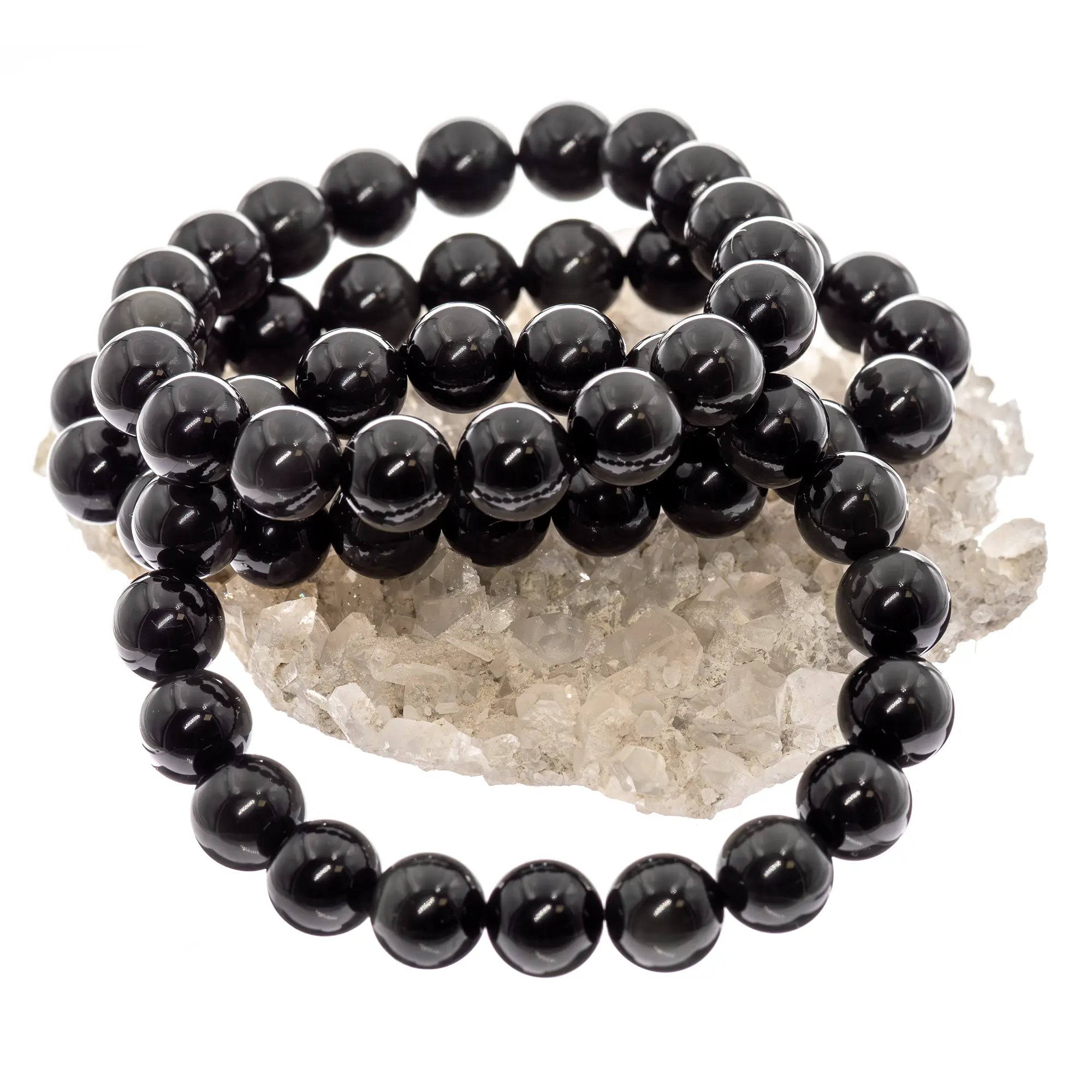 Bracelet Obsidienne œil céleste perle ronde 10mm - bracelet-obsidienne-oel-celeste-perle-ronde-10mm-oocbra3 - CRISTAL SOURCES