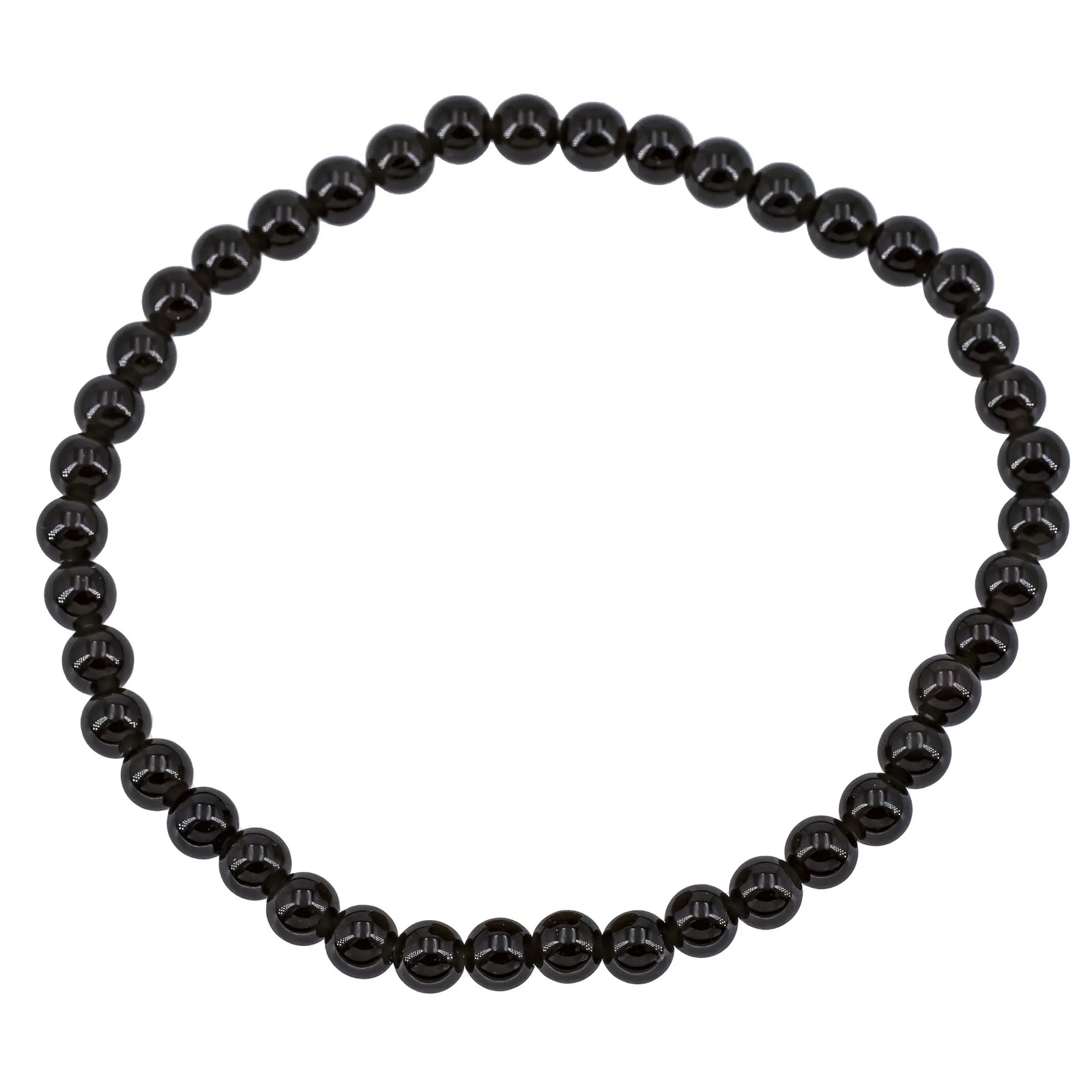 Bracelet Obsidienne oeil céleste perle ronde 4mm - bracelet-obsidienne-oeil-celeste-perle-ronde-4mm-oocbra4 - CRISTAL SOURCES