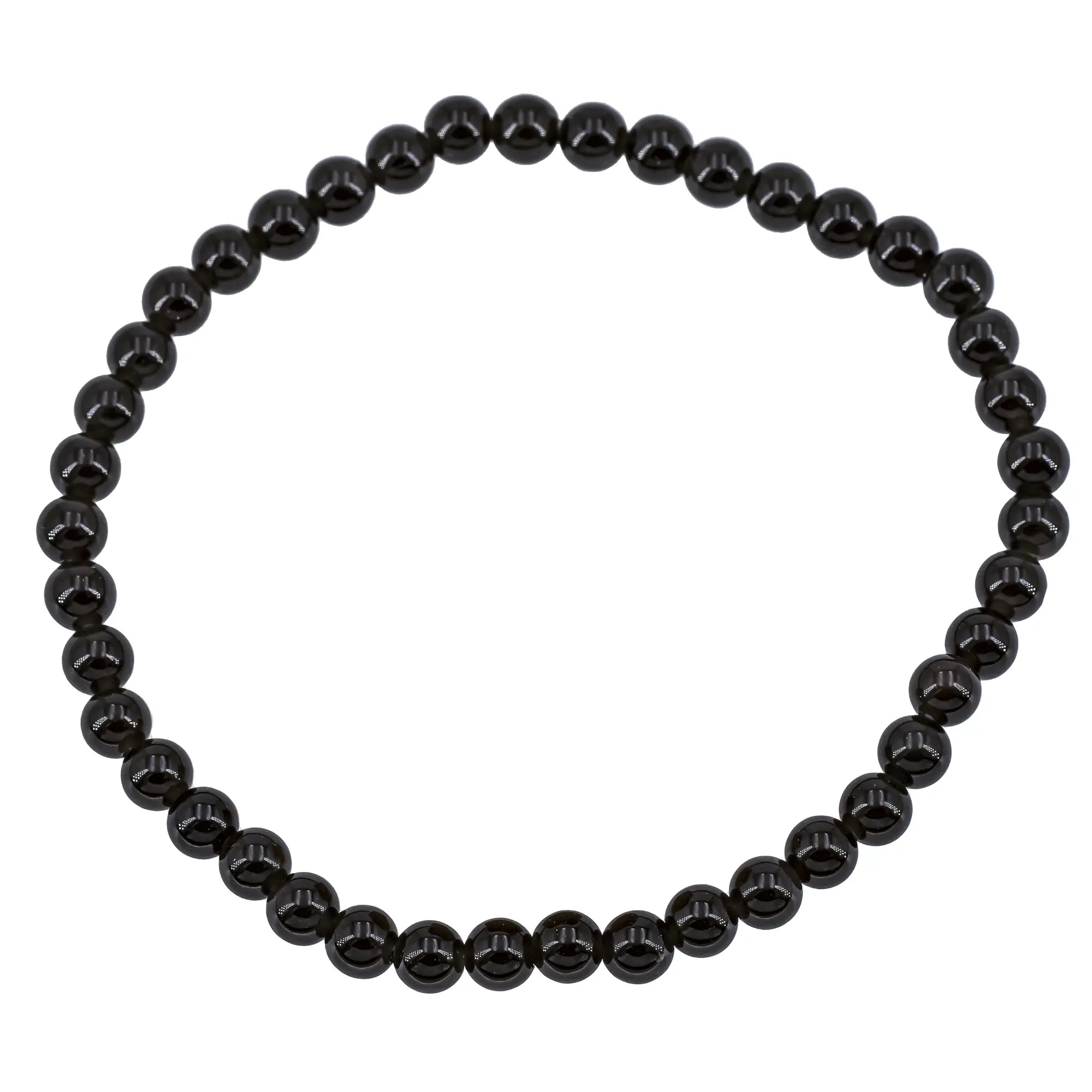 Bracelet Obsidienne oeil céleste perle ronde 4mm - bracelet-obsidienne-oeil-celeste-perle-ronde-4mm-oocbra4 - CRISTAL SOURCES
