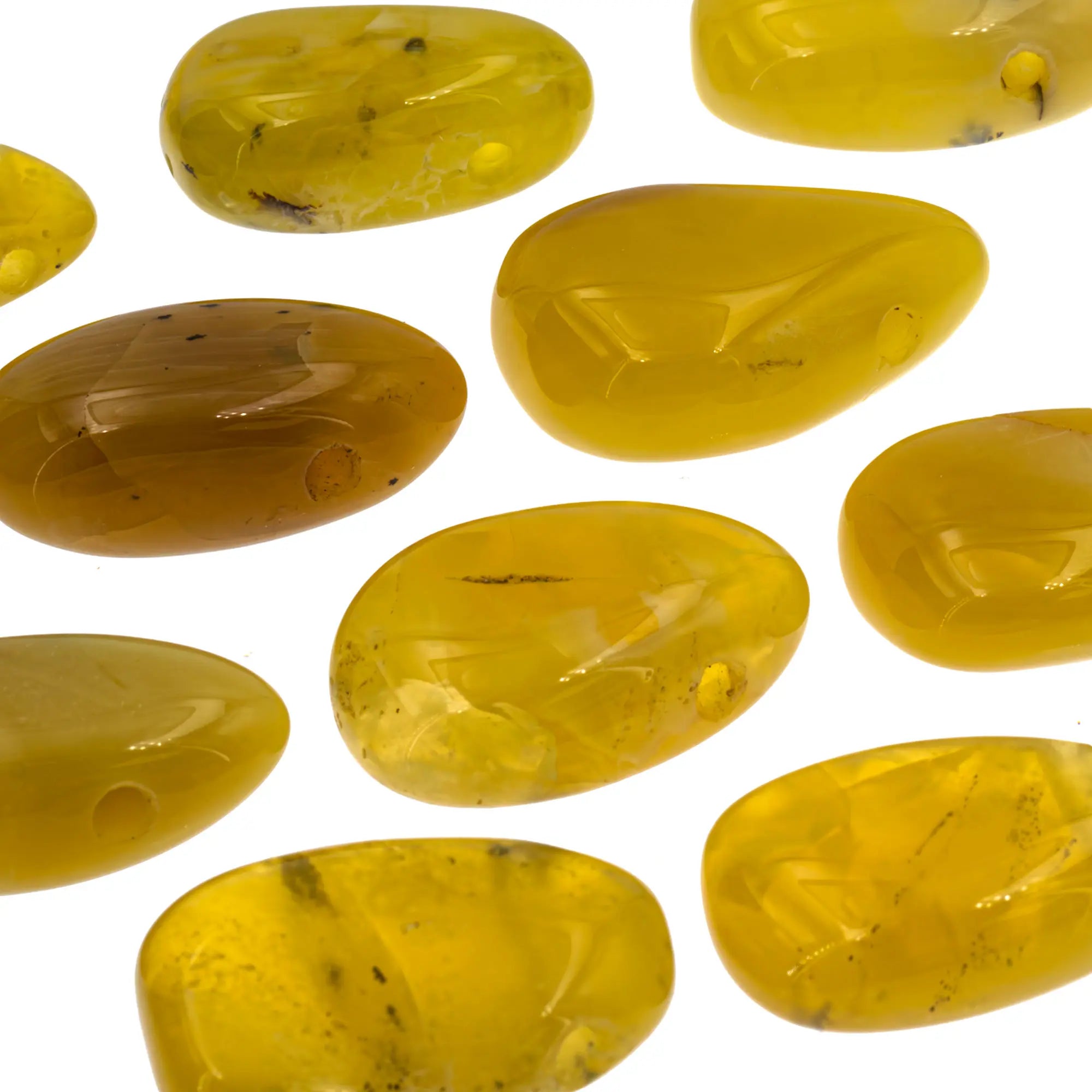 Pendentif Opale jaune - pierre percée - CRISTAL SOURCES