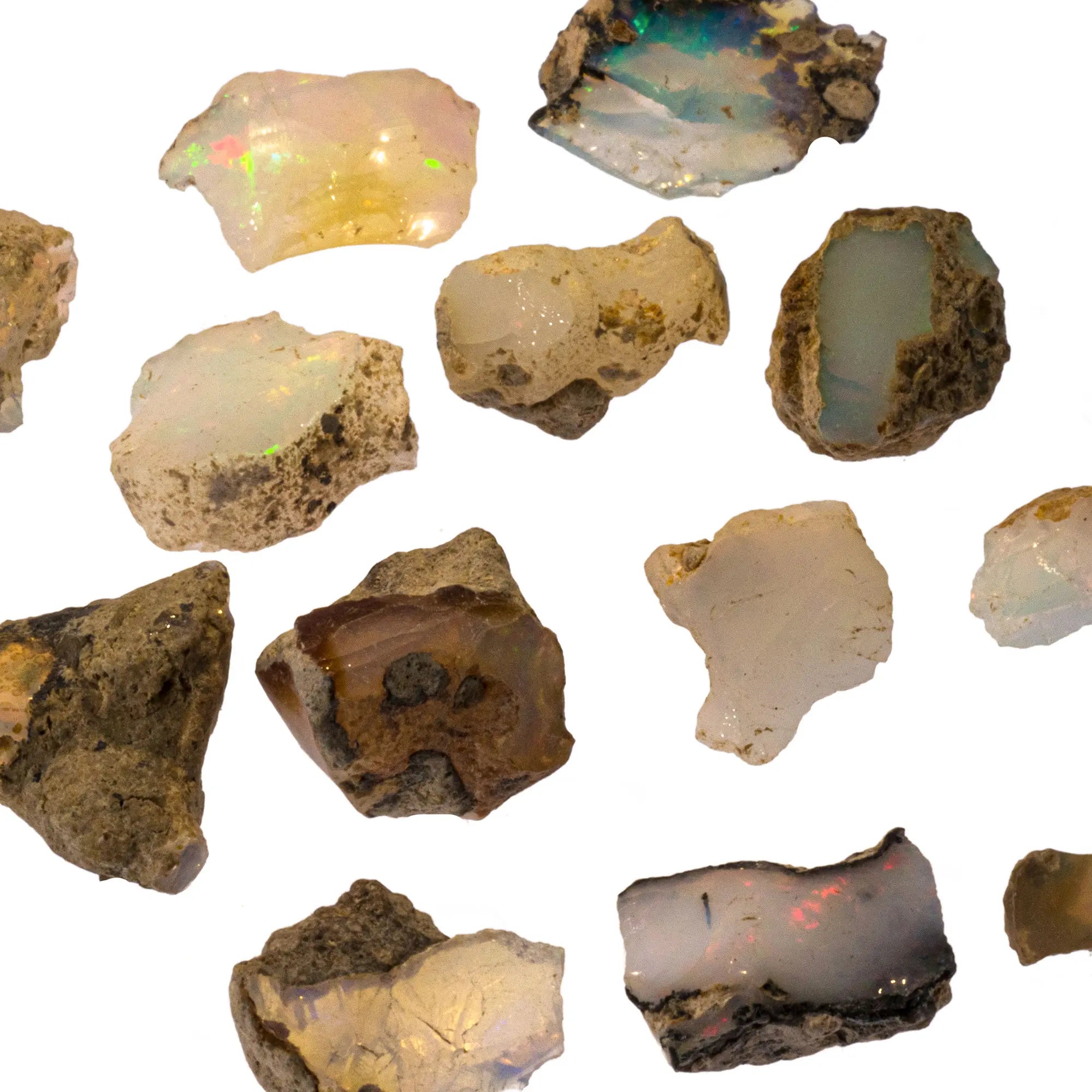 Opale noble brute - reflets multicolores - CRISTAL SOURCES