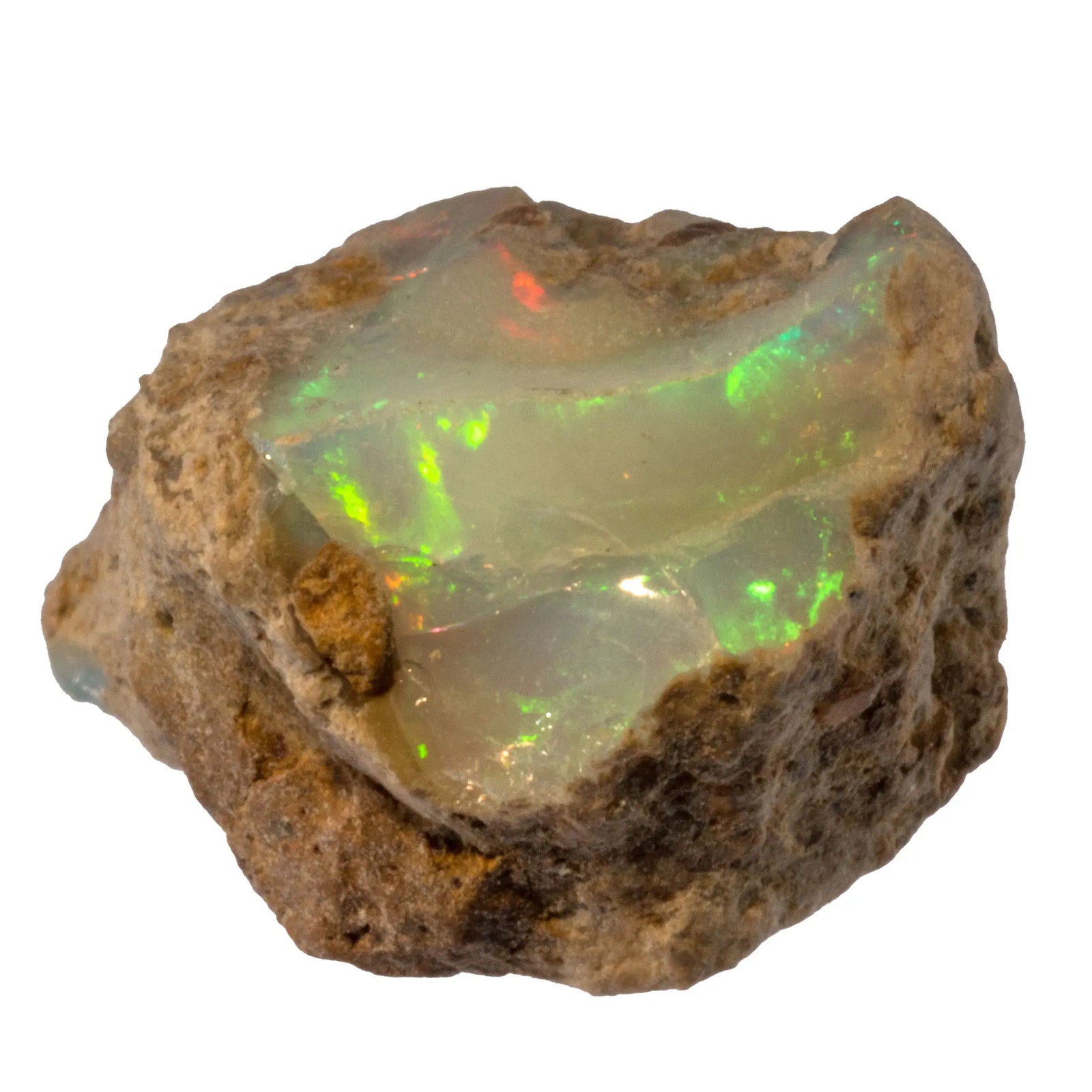Opale noble brute - reflets multicolores - CRISTAL SOURCES