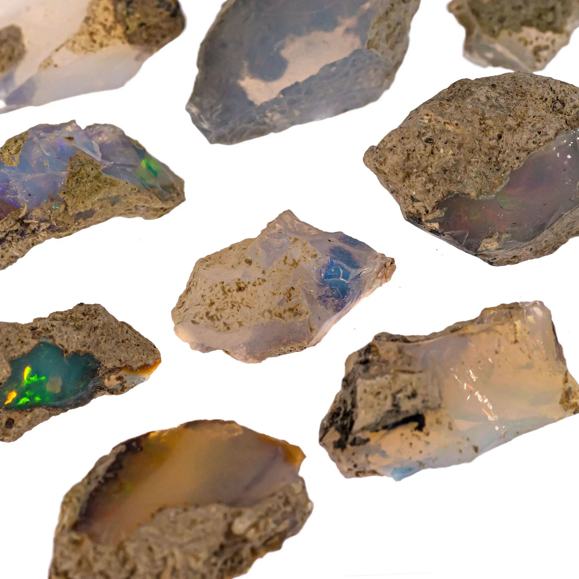 Opale noble brute - reflets multicolores - CRISTAL SOURCES