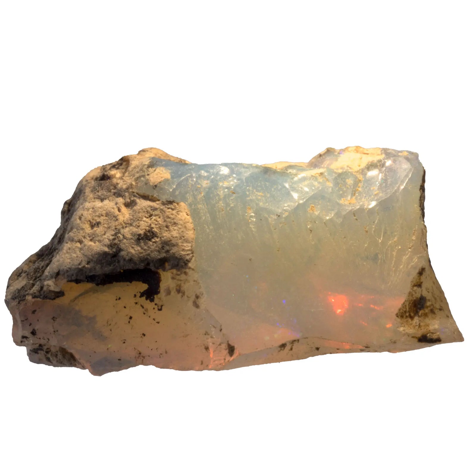 Opale noble brute - reflets multicolores - CRISTAL SOURCES
