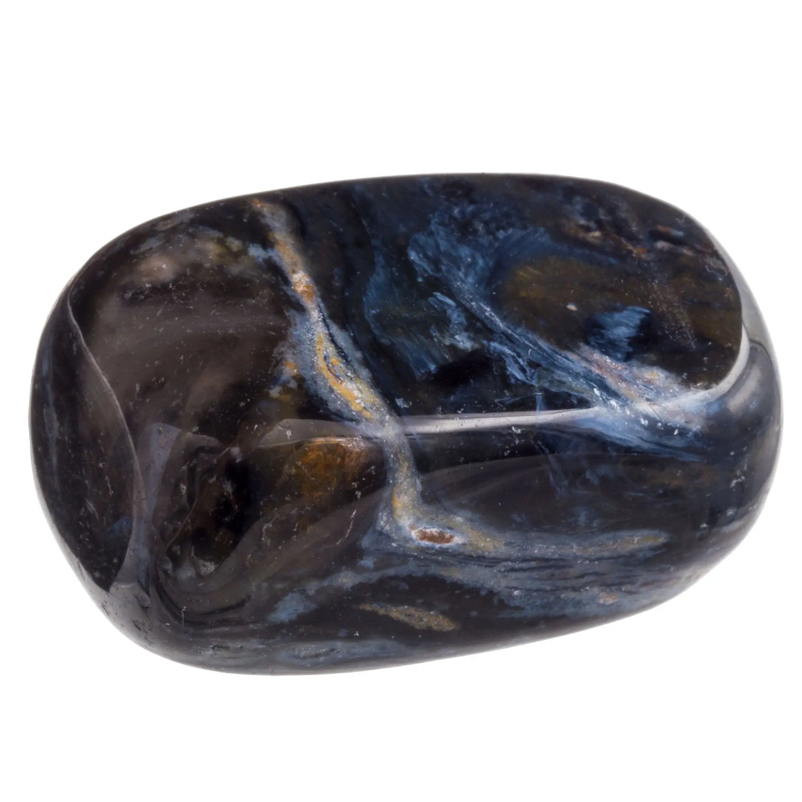 Pierre roulée - Pietersite bleue - Namibie - 2 à 2,5 cm - pietersite-bleue-roulee-piepr1 - CRISTAL SOURCES