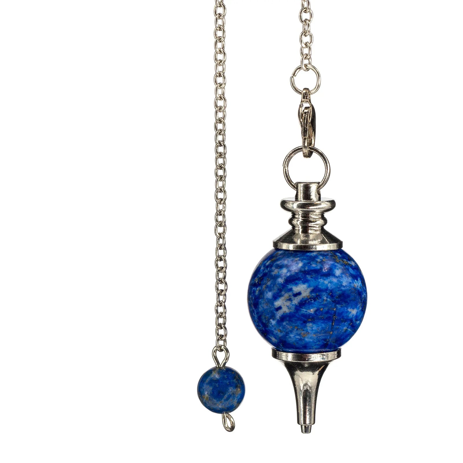 Pendule lapis lazuli boule - sphère sephoroton - pendule-lapis-lazulli-sphere-sephotron-pnd14 - CRISTAL SOURCES