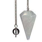 Pendule Cristal de roche - facettée - pendule-amethyste-facettee-pnd4 - CRISTAL SOURCES