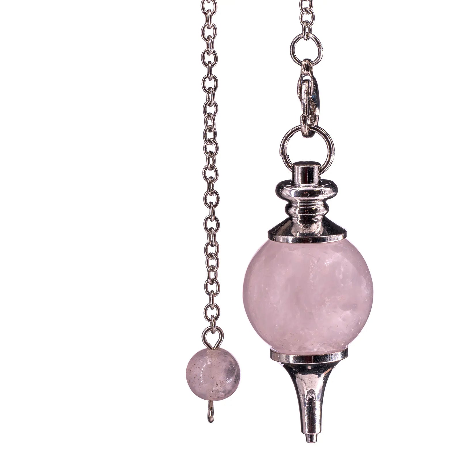 Pendule Quartz rose boule - sphère sephoroton - pendule-quartz-rose-sphere-sephoroton - CRISTAL SOURCES