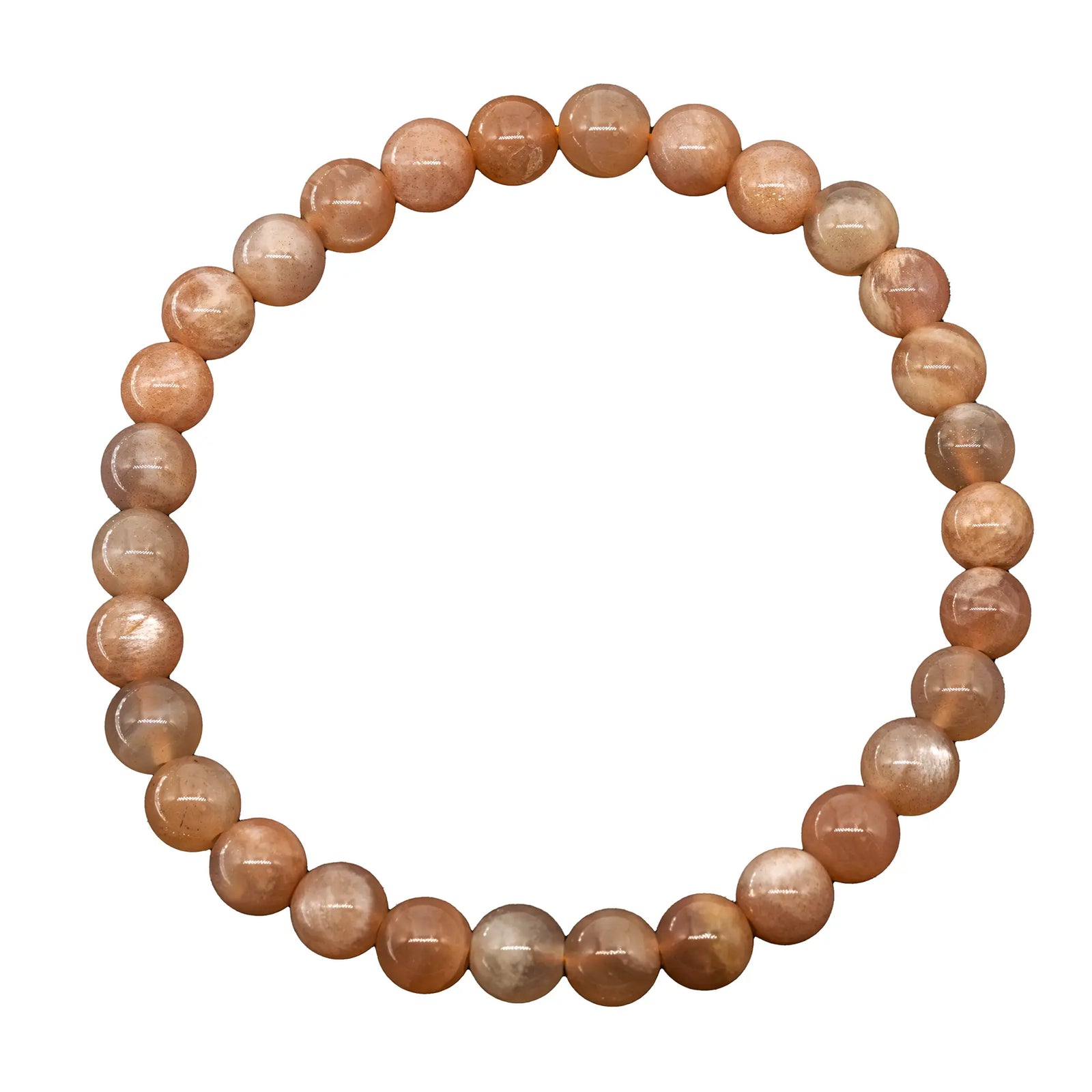 Bracelet Pierre de soleil perle ronde 6mm - bracelet-pierre-de-soleil-perle-6mm-psobra2 - CRISTAL SOURCES