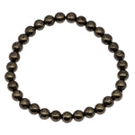 Bracelet Pyrite perle 6mm - Pérou - bracelet-pyrite-perle-6mm-pyrbra1 - CRISTAL SOURCES