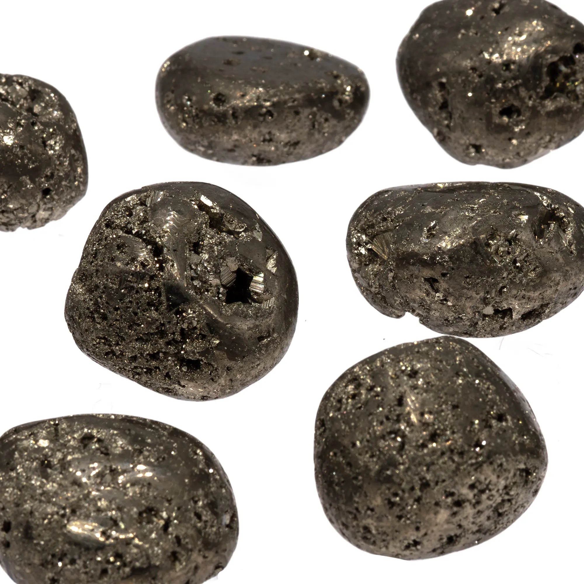 Pierre roulée Pyrite - Pérou - 2.5 à 3 cm - pyrite-roulee-pyrpr0 - CRISTAL SOURCES