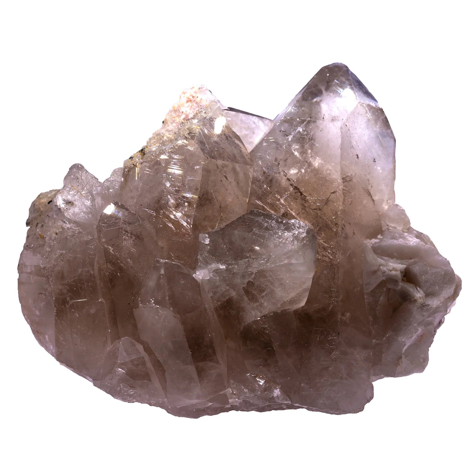 Quartz rutile doré - groupe de cristaux