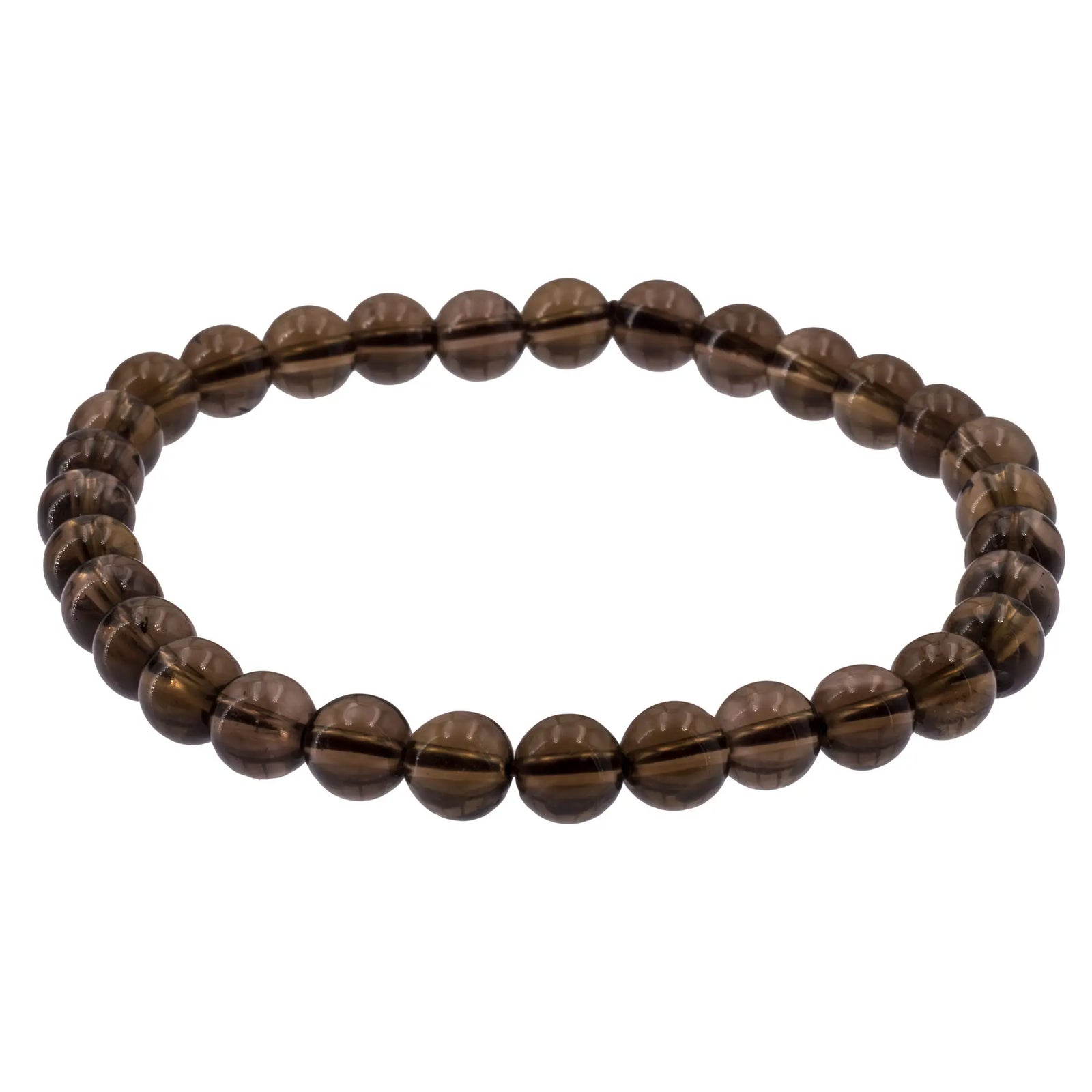 Bracelet Quartz fumé perle ronde 6mm - bracelet-quartz-fume-perle-ronde-6mm-qfbra2 - CRISTAL SOURCES
