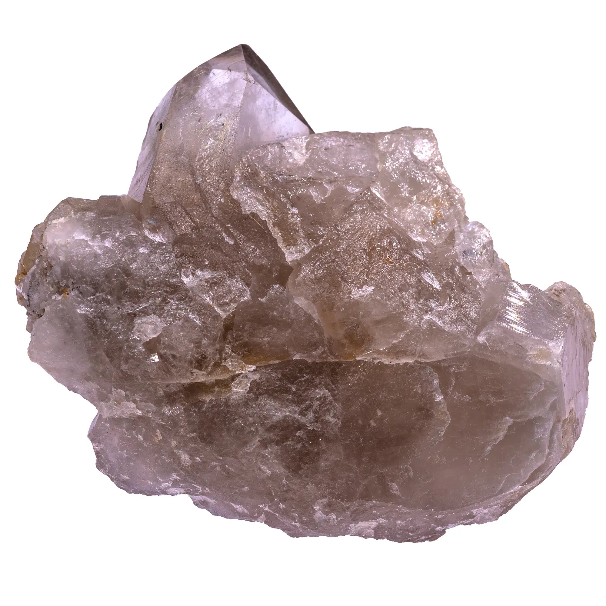 Quartz rutile doré - groupe de cristaux