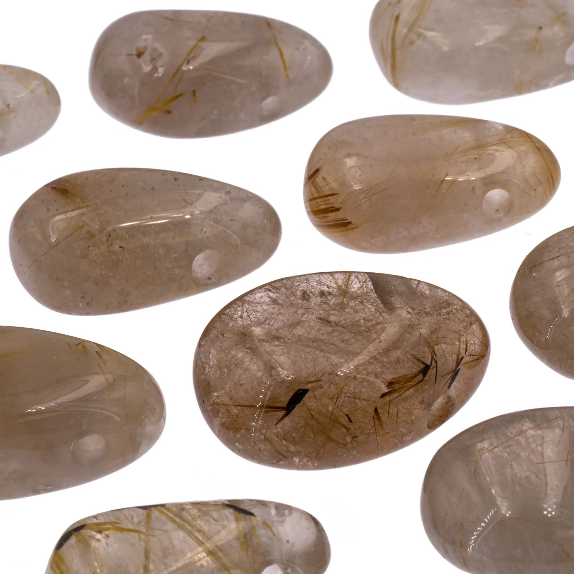 Pendentif Quartz rutile - pierre percée - CRISTAL SOURCES