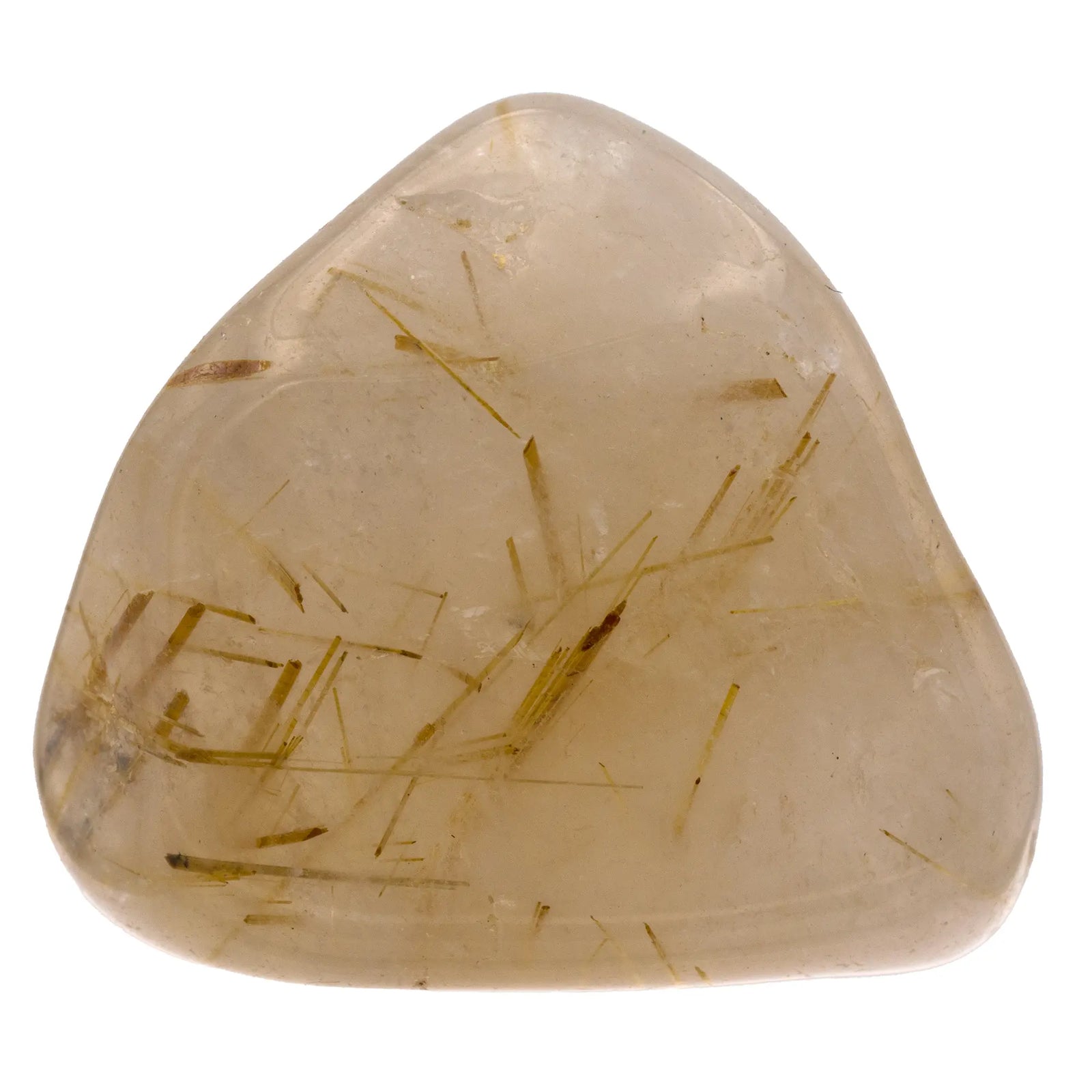 Pierre roulée - Quartz Rutile - Brésil - 2 à 3 cm - quartz-inclusions-de-rutile-roule-qirpr1 - CRISTAL SOURCES