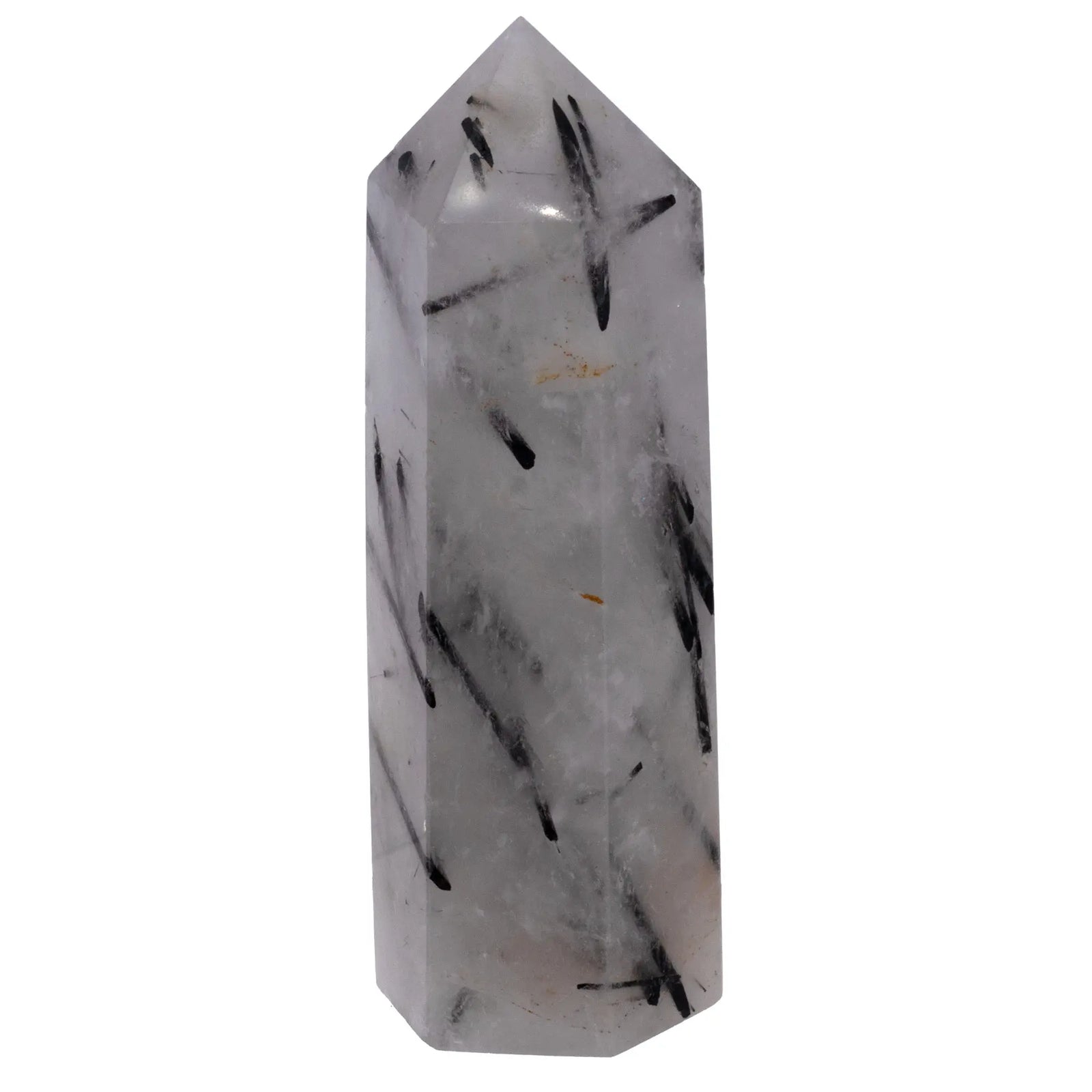 Quartz inclusion Tourmaline noire - cristal - quartz-tourmaline-noire-poli-bresil-qit6 - CRISTAL SOURCES