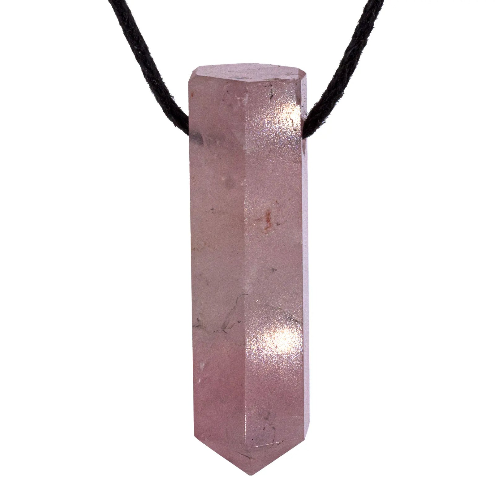 Pendentif Quartz Rose - cristal - pierre percée - pendentif-quartz-rose-cristal-perce-qrpc4 - CRISTAL SOURCES