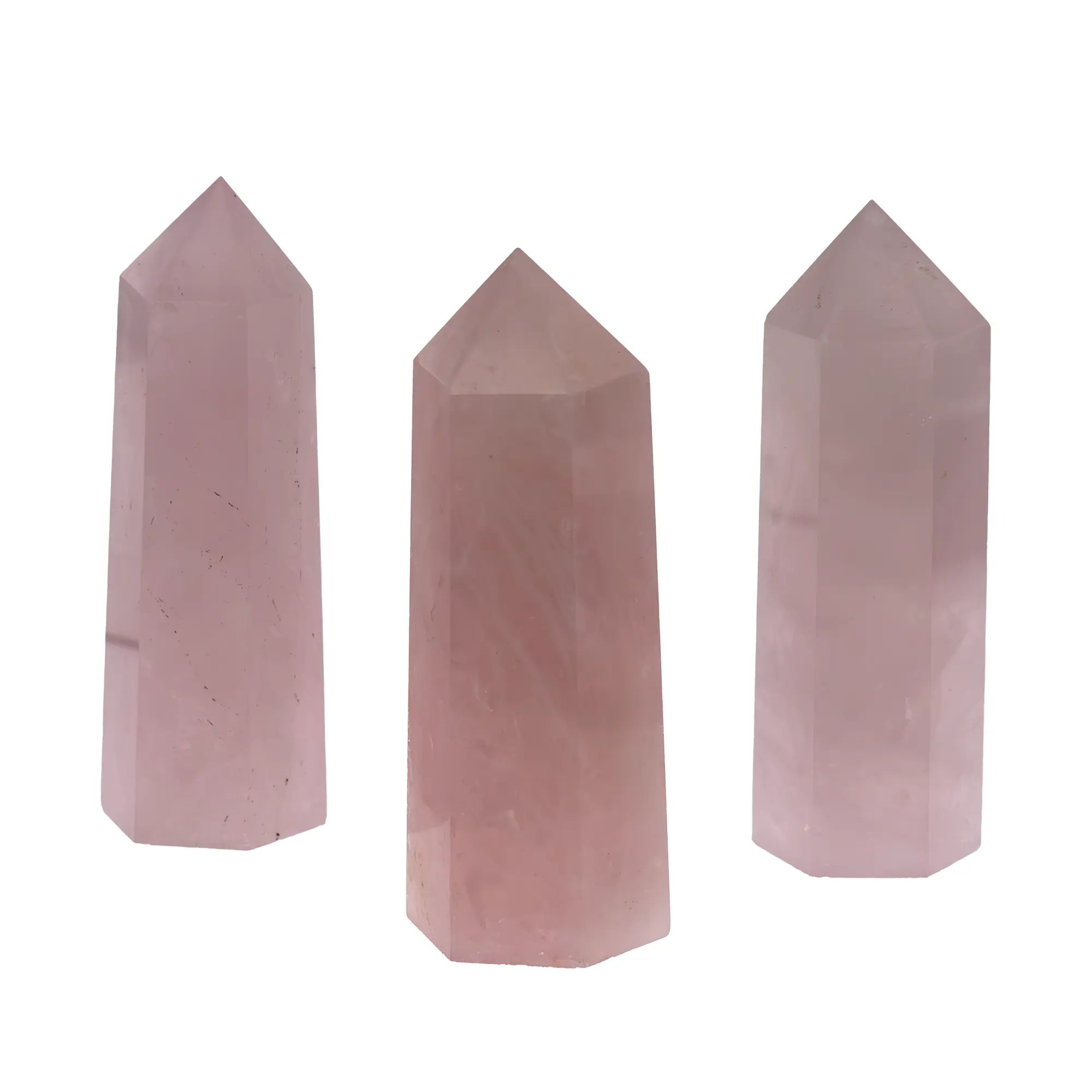 Cristal Quartz rose poli - Madagascar - 7 à 8 cm