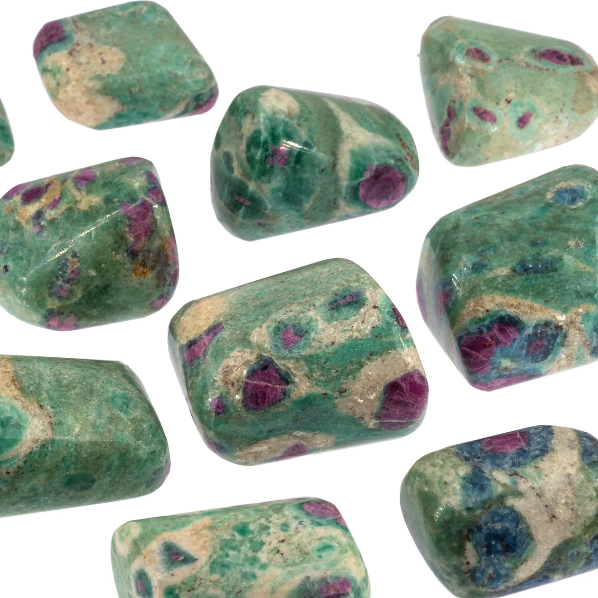 Pierre roulée - Rubis fuchsite - Inde - 2 à 3 cm - CRISTAL SOURCES