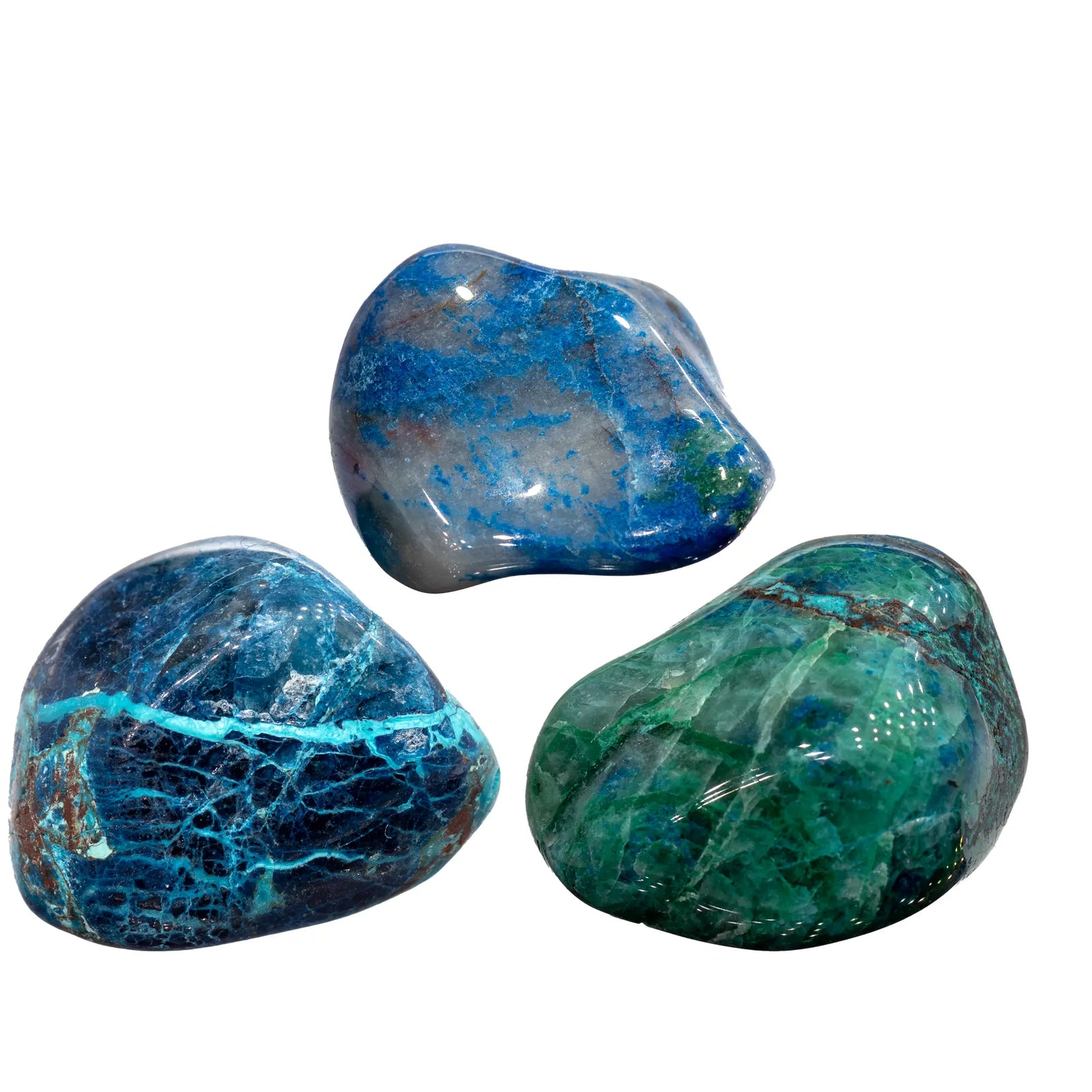 Pierre roulée - Shattuckite - Namibie - 2 à 3 cm - shattuckite-roulee-shapr0 - CRISTAL SOURCES