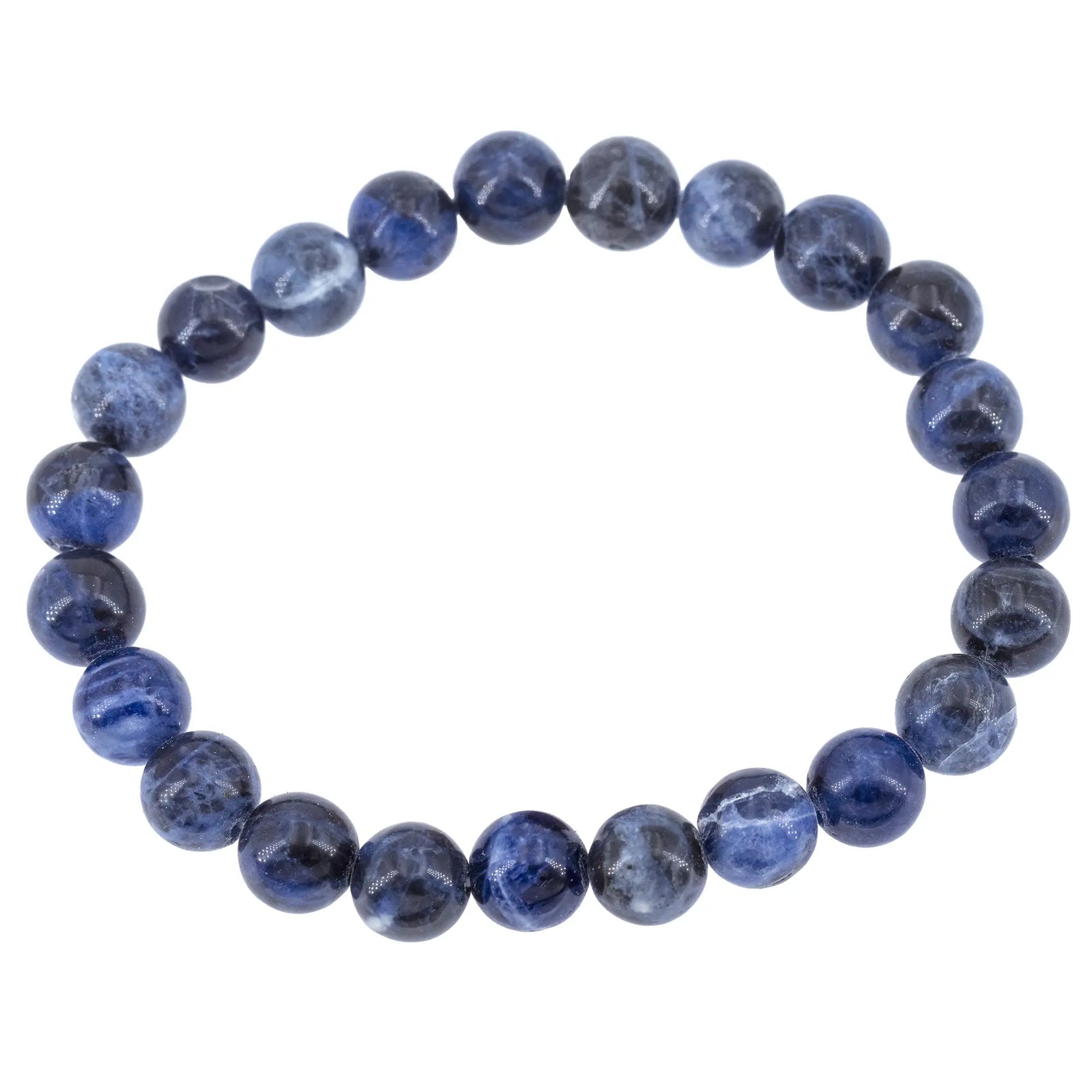 Bracelet Sodalite perle ronde 8mm - bracelet-sodalite-perle-ronde-8mm-sodbra2 - CRISTAL SOURCES