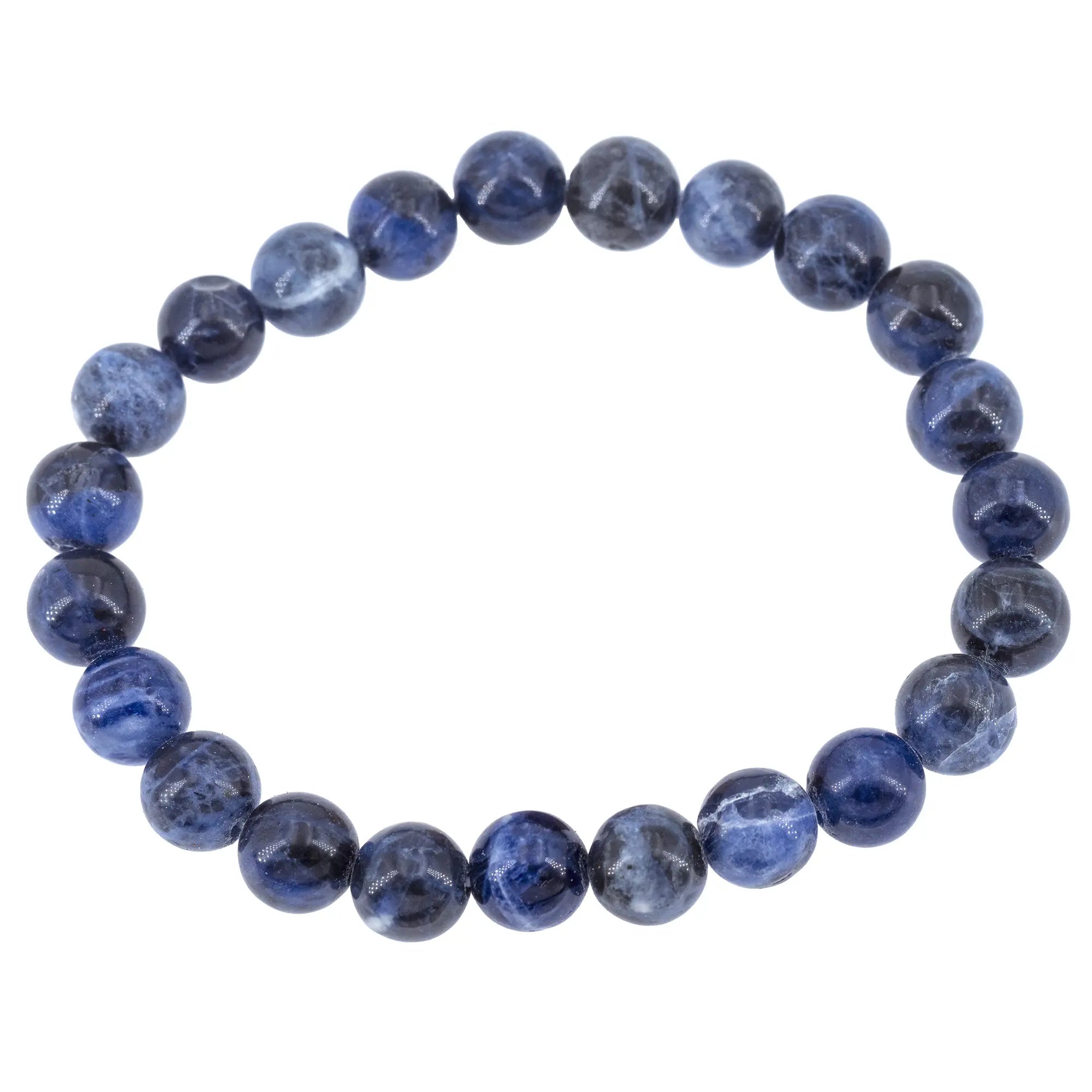 Bracelet Sodalite perle ronde 8mm - bracelet-sodalite-perle-ronde-8mm-sodbra2 - CRISTAL SOURCES