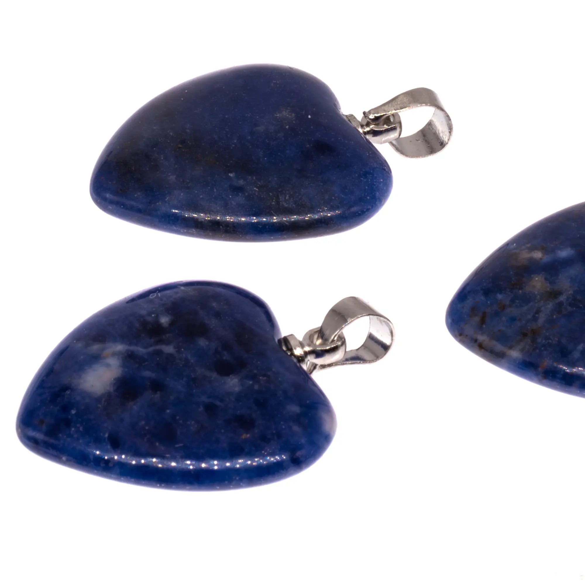 Pendentif Sodalite métal - coeur - pendentif-sodalite-metal-coeur-bijoux-sodpd2 - CRISTAL SOURCES