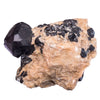 Spinelle noir - cristal brut - Russie - collection - spinelle-noir-pleonaste-brut-sur-gangue-spi12 - CRISTAL SOURCES