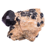 Spinelle noir - cristal brut - Russie - collection - spinelle-noir-pleonaste-brut-sur-gangue-spi12 - CRISTAL SOURCES