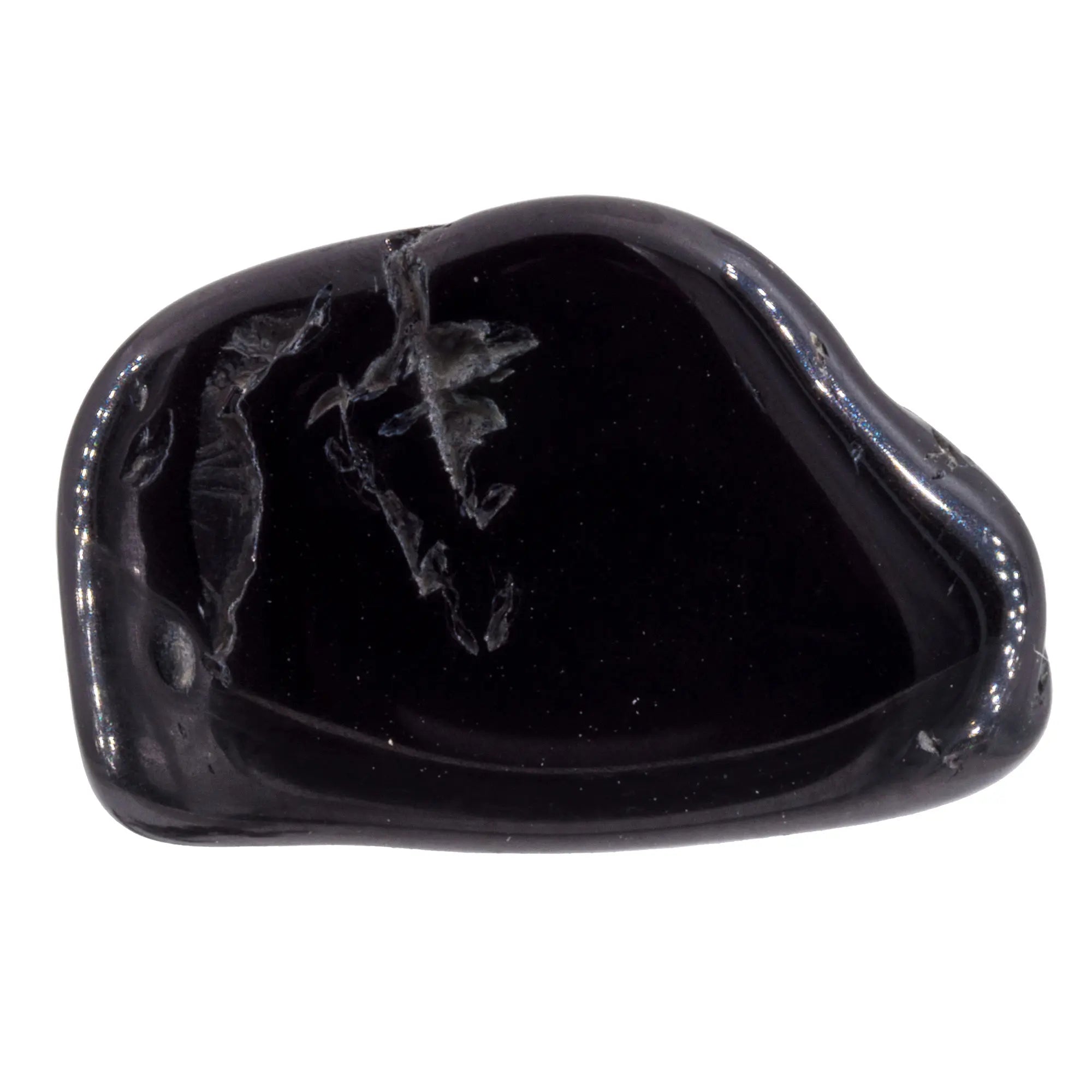 Pierre roulée - Spinelle noir - Chine - 1.5 à 2 cm - spinelle-noir-roule-spipr0 - CRISTAL SOURCES