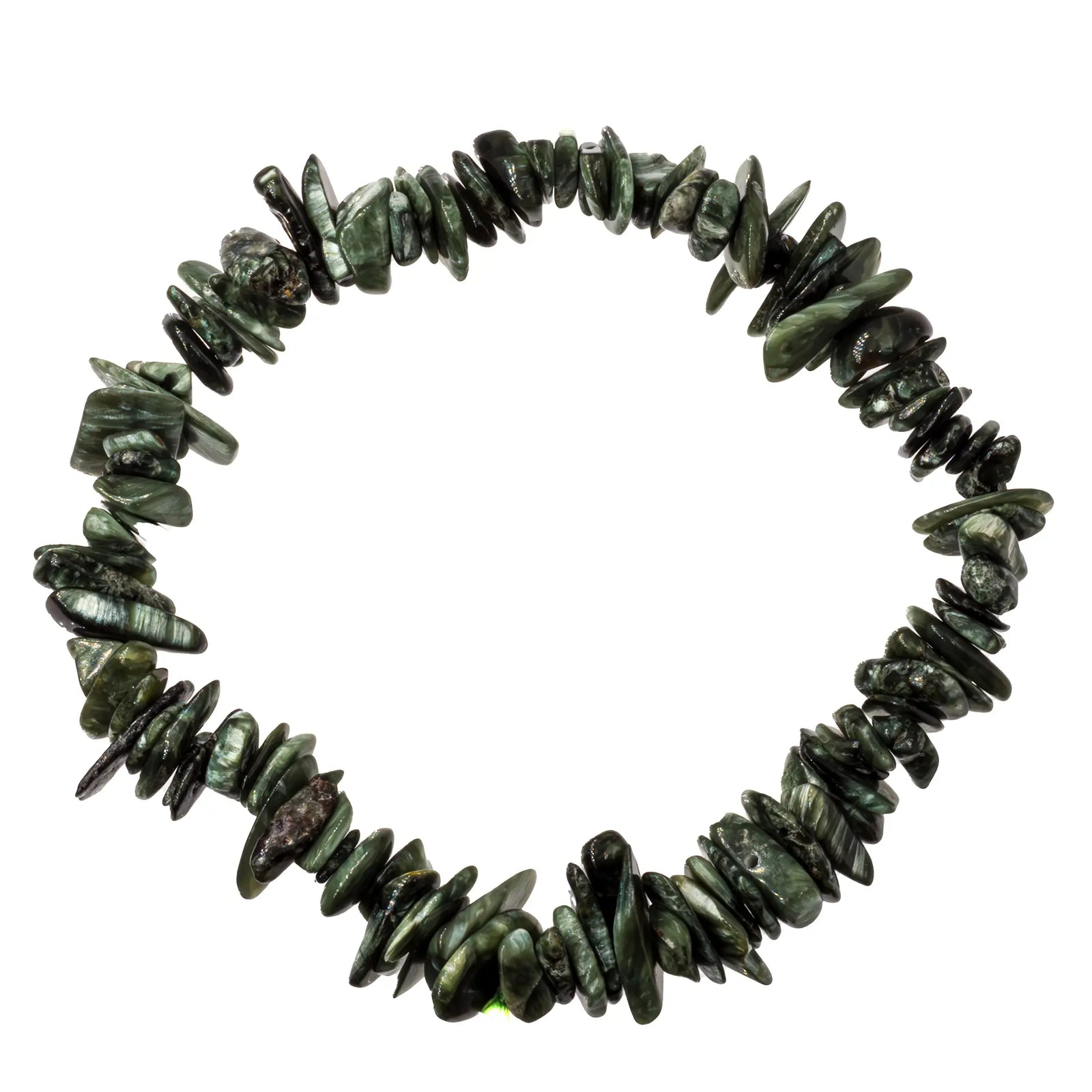 Bracelet Séraphinite perle baroque - bracelet-seraphinite-perle-russie-baroque-srabra1 - CRISTAL SOURCES